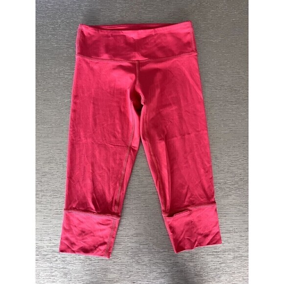 Lululemon Align High-Rise Crop 16" Lip Gloss Size 2 Used Yoga Pilates Comfort - Picture 2 of 6